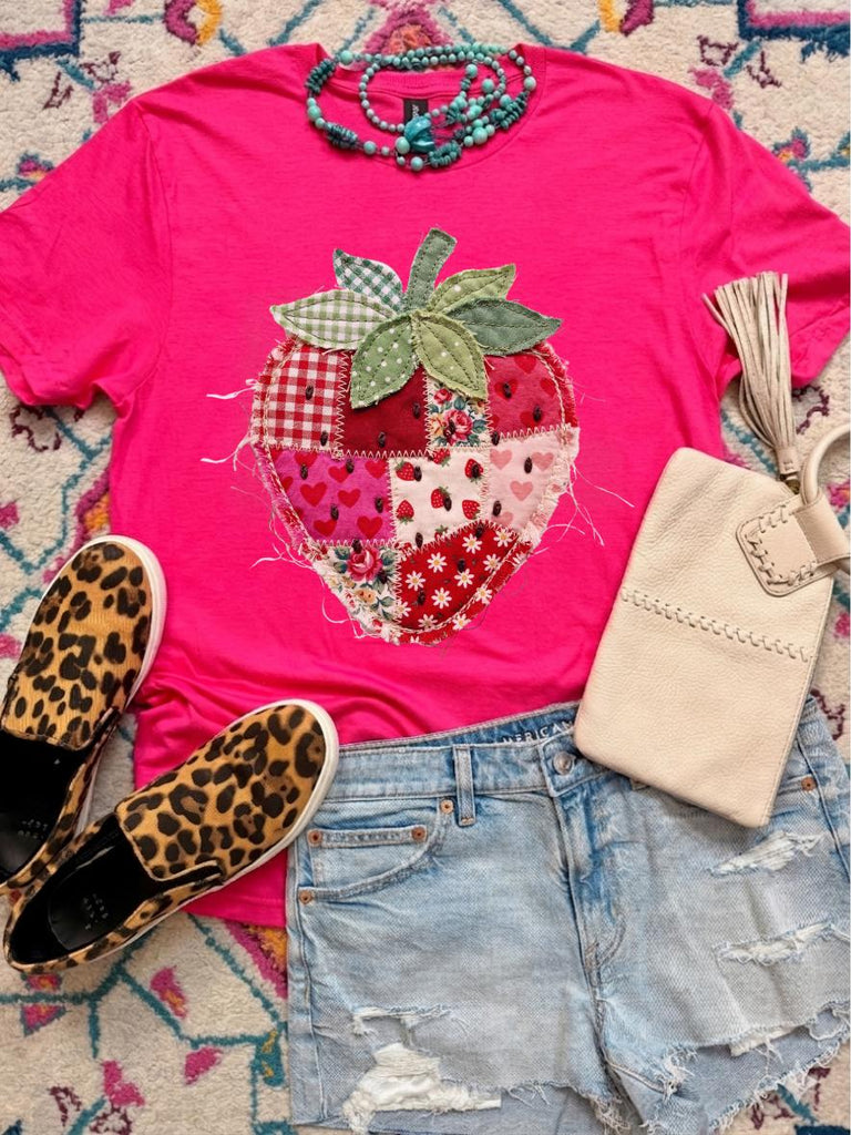 strawberry seed shirt Stitched Strawberry ~ Unisex Short Sleeve T-Shirt Gildan Softstyle Pri – Hippie Runner