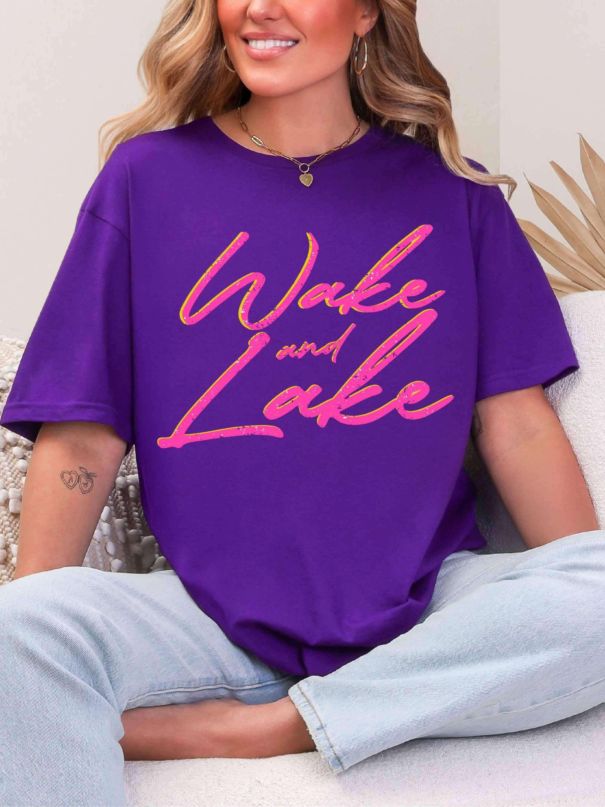 Wake and Lake ~ Unisex Short Sleeve T-Shirt Gildan Softstyle 