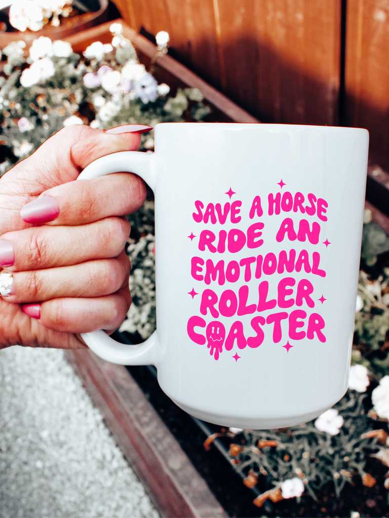Save A Horse Ride An Emotional Roller Coaster Mug Hippie Runner