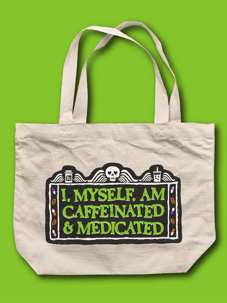 Meditation for the Mind Cruiser Tote Bag - Car Shopping Bag - Word Art Tote  Bag