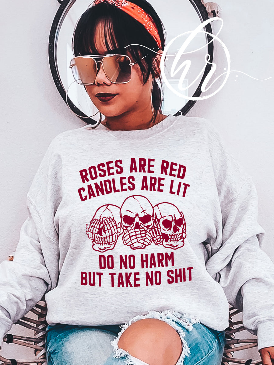 Roses Are Red Candles Are Lit Do No Harm But Take No St (NEW) Hippie Runner